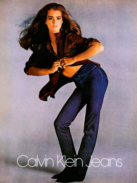 Зауженные джинсы Calvin Klein 1970-е
